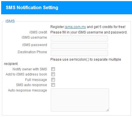 Bulk SMS Philippines Wordpress SE Contact Form with CRM