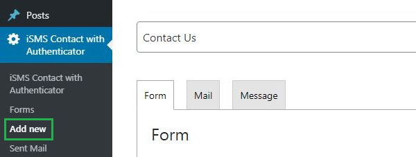 Configure WordPress iSMS Contact Form Authenticator Plugin Philippines