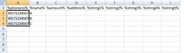 Step 3b — Numbers converted to 60 prefix